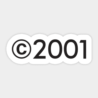 Copyright2001 Sticker